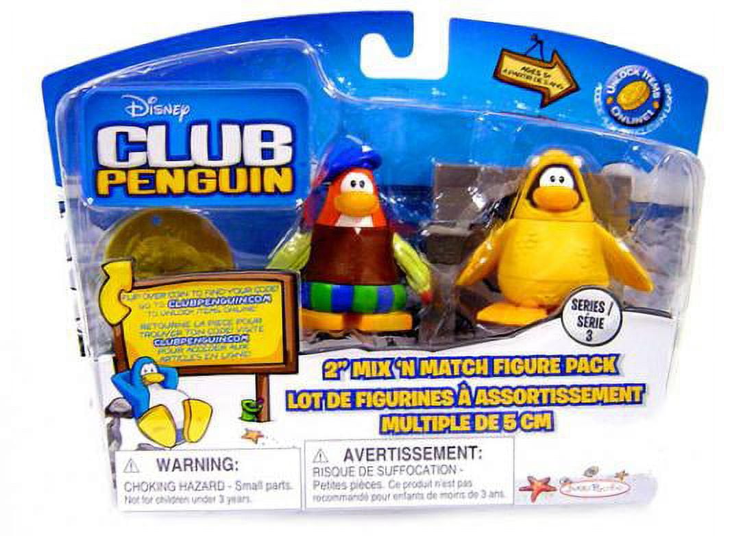 Disney Club Penguin Mix 'n Match Figure Packs with Coins & Cards