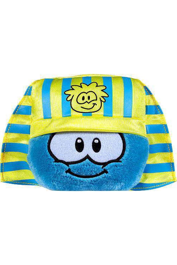 Club Penguin Series 10 Blue Puffle Plush (Pharaoh Headress Hat)