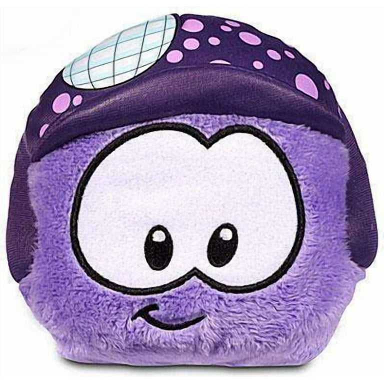 Club Penguin Series 11 Purple Puffle 4 Plush (Disco Ball Hat