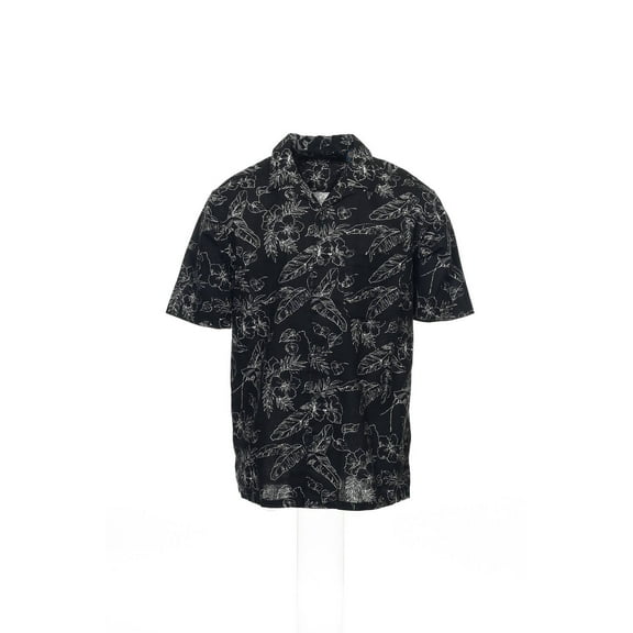 Club Room Black Camp Shirt , Size Small