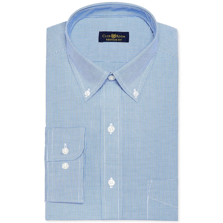 Club Room Estate Men's Regular-Fit Dress Shirt (15-32/33, French Blue)
