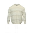 thumbnail image 1 of Club Room Gray Micro Horizontal Striped V-Neck Sweater , Size 2XLarge Tall, 1 of 4