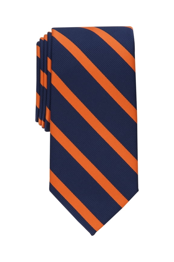 Men's Bay Stripe Necktie Orange Tie