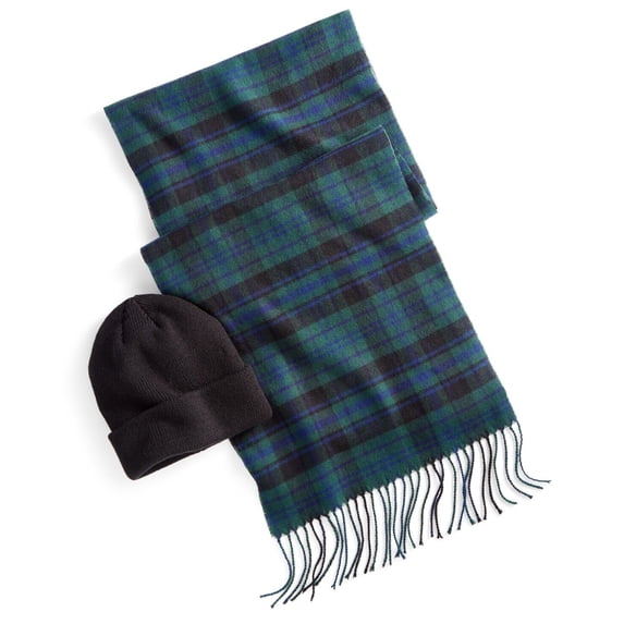 Club Room Men's Charcoal Heather Beanie Navy ONE SIZE B4HP