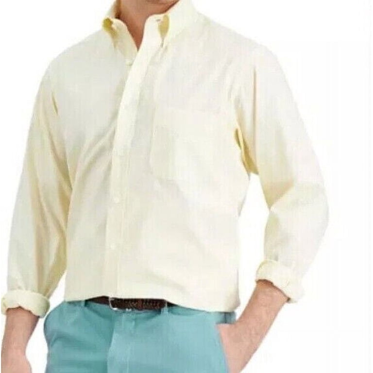 club room performance dress shirt CLUB ROOM Long-sleeve Dress Shirt, Pink Plaid, Men's L
