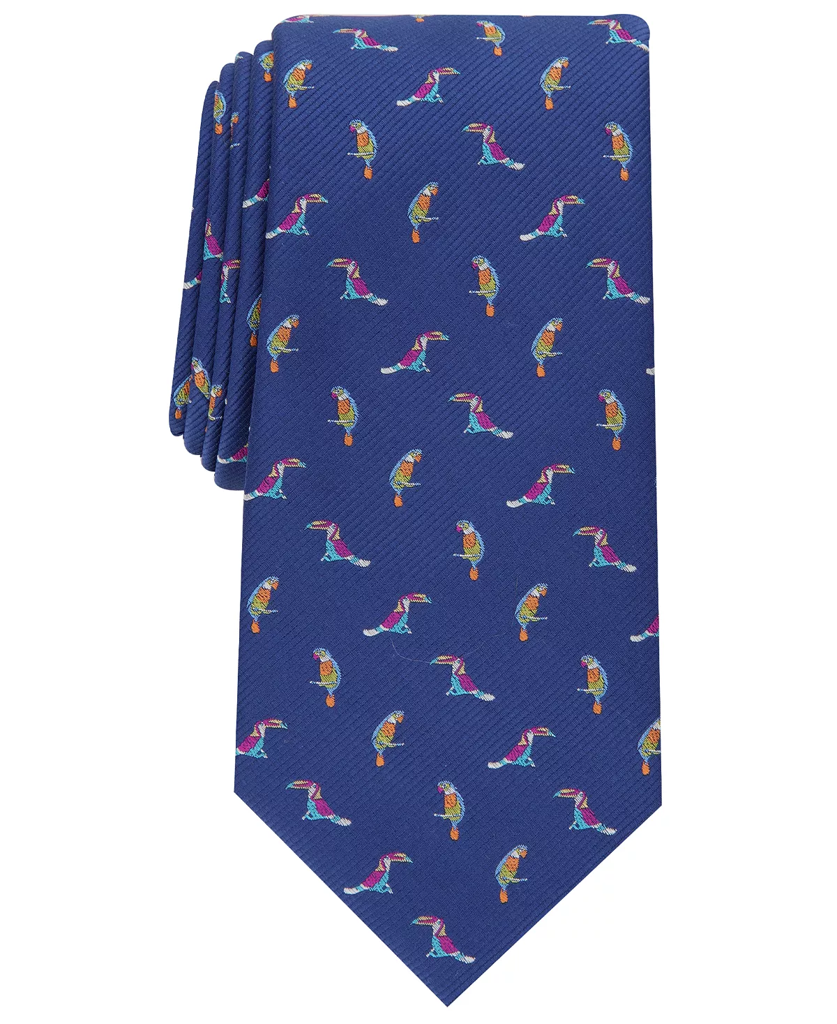 Club Room Men???s Classic Tropical Parrots Tie, Blue - Walmart.com