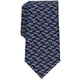 thumbnail image 1 of Club Room Men's Cocuzzo Rabbit Tie Navy Blue Necktie, 1 of 2