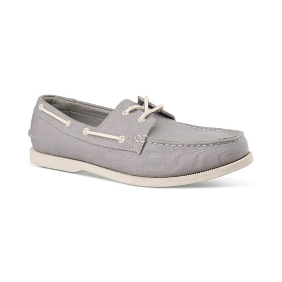 Club Room Men's Elliot Lace-up Boat Shoes Grey Size 12