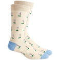 thumbnail image 1 of Club Room Men's Golf Crew Socks Beigeblue 10-13, 1 of 2