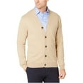 thumbnail image 1 of Club Room Men's Knit V-Neck Cardigan Beige Size Large, 1 of 3