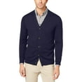 thumbnail image 1 of Club Room Men's Knit V-Neck Cardigan Blue Size Medium, 1 of 3