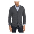 thumbnail image 1 of Club Room Men's Knit V-Neck Cardigan Charcoal Size Large, 1 of 2
