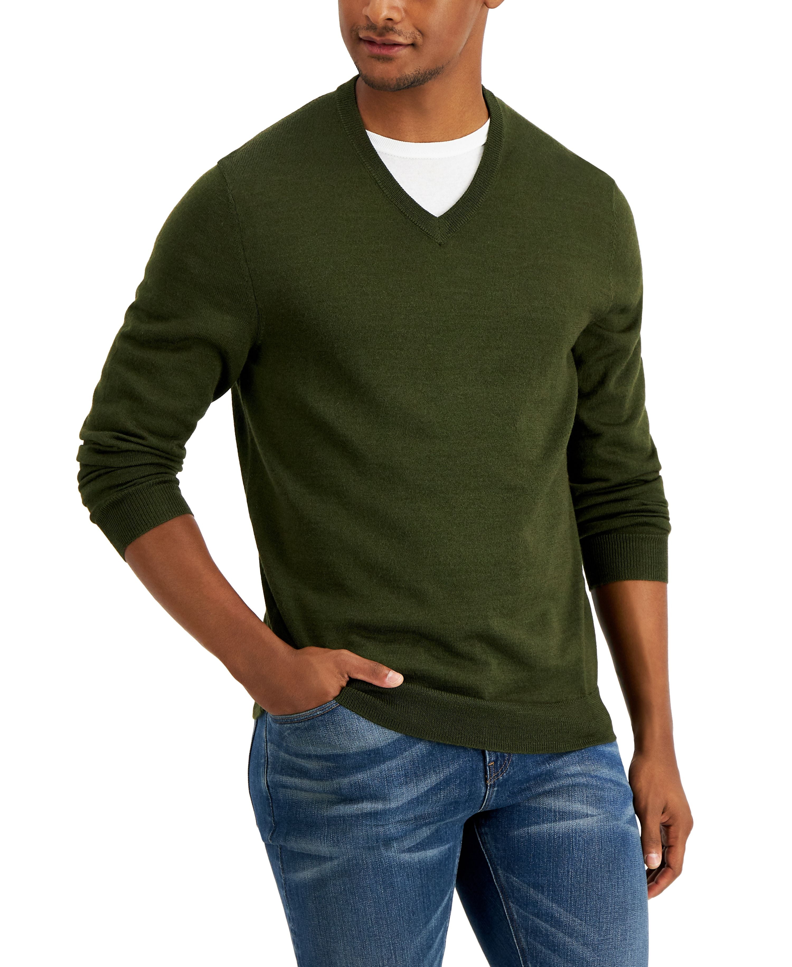Merino Wool Blend Club Room Wool Sweater Club Room Men's Merino