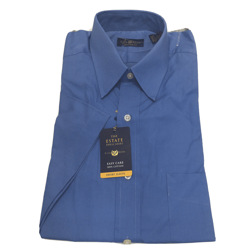 cornflower blue mens dress shirts Azurine-Cornflower Blue Plain Solid Formal Premium Cotton Shirt For Men 17.5in / 44cm / XL / Full Sleeves