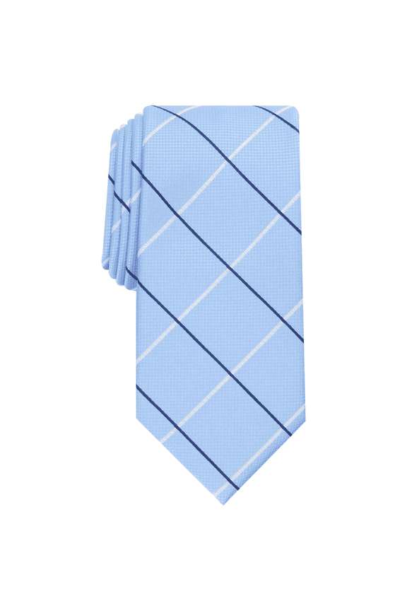 LIGHT BLUE Mens Rodick Slim Grid Tie, US One Size