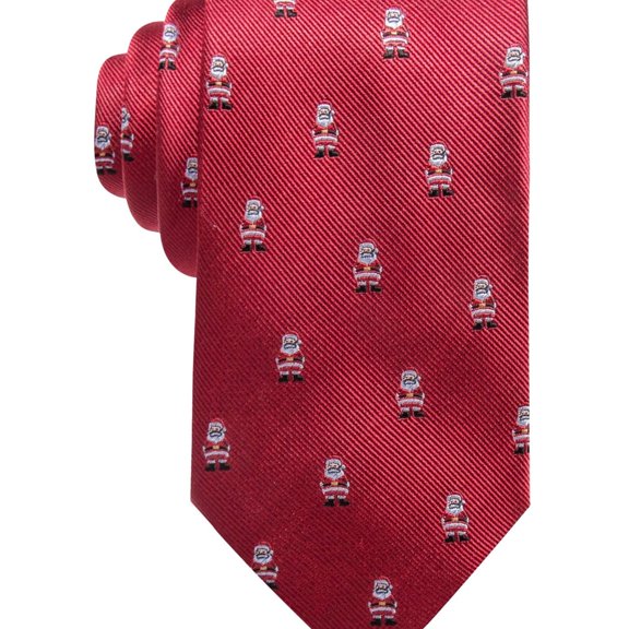 Club Room Mens Santa Self-tied Necktie, Orange, One Size