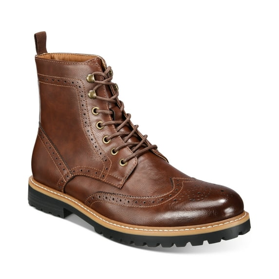 Club Room Men's Sawyer Wingtip Boots, Created for Macy's Men's Shoes 8