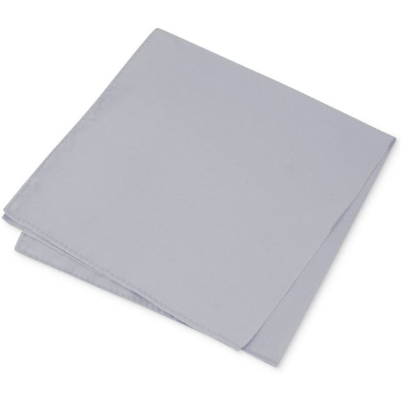 Club Room Men's Simple Silk Handkerchief Pocket Square Grey Size Regular