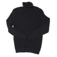 thumbnail image 1 of Club Room Men’s Textured Cotton Turtleneck Sweater, Deep Black, Medium, 1 of 2