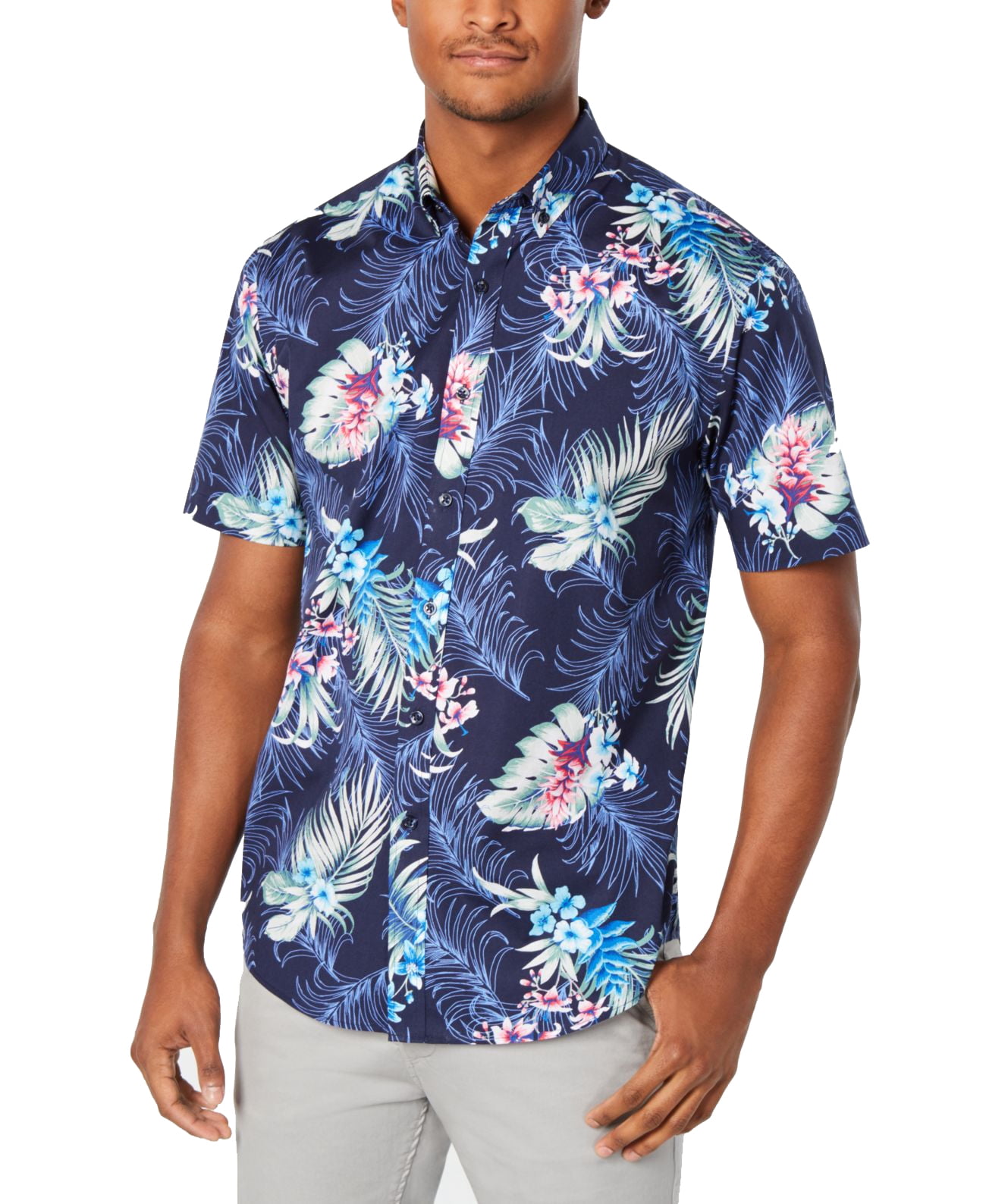 Pdbokew Men's Sun Protection Fishing Shirts Long Sleeve Travel Work Shirts for Men UPF50+ Button Down Shirts with Zipper Pockets Mist Blue XL