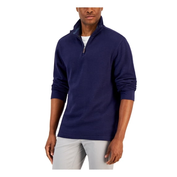 Club Room Mens 1/4 Zip Mock Neck Pullover Sweater
