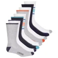 thumbnail image 1 of Club Room Mens 8 Pack Striped Crew Socks Navy One Size Regular, 1 of 3