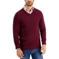 thumbnail image 1 of Club Room Mens Big & Tall Cable Knit Crewneck Sweater, 1 of 2