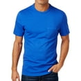 thumbnail image 1 of Club Room Mens Big & Tall Heathered Basic T-Shirt, Blue, Big & Tall, Small, 1 of 1