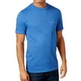 thumbnail image 1 of Club Room Mens Big & Tall Heathered Basic T-Shirt, Blue, Big & Tall, X-Large, 1 of 2