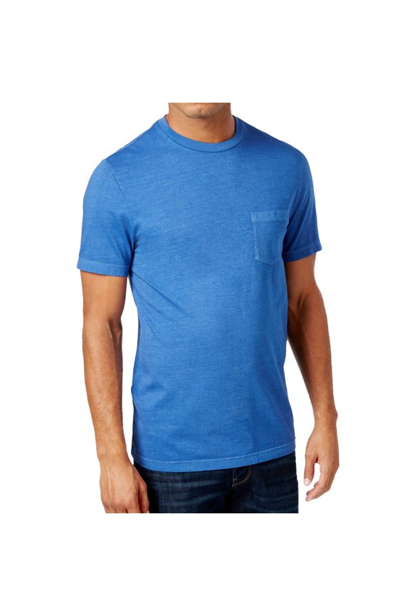 Mens Big & Tall Heathered Basic T-Shirt, Blue, Big & Tall, X-Large