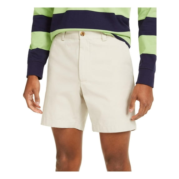 Club Room Mens Chino 7" Inseam Khaki Shorts
