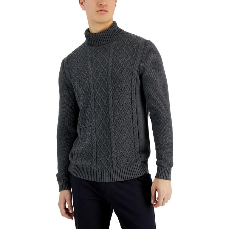 Cotton knit turtleneck hot sale
