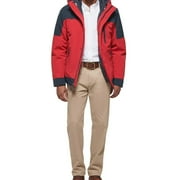 Club Room Mens 3-1 Hooded Jacket Coat Small Red Solid
