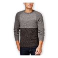 thumbnail image 1 of Club Room Mens Colorblock Crew-Neck Knit Sweater, Grey, Medium, 1 of 2