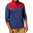 thumbnail image 1 of Club Room Mens Colorblocked Knit Sweater, Blue, X-Large, 1 of 1