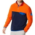 thumbnail image 1 of Club Room Mens Colorblocked Pullover Fleece Jacket, Multicoloured, Large, 1 of 1