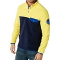 thumbnail image 1 of Club Room Mens Colorblocked Pullover Fleece Jacket, Yellow, XXX-Large, 1 of 2