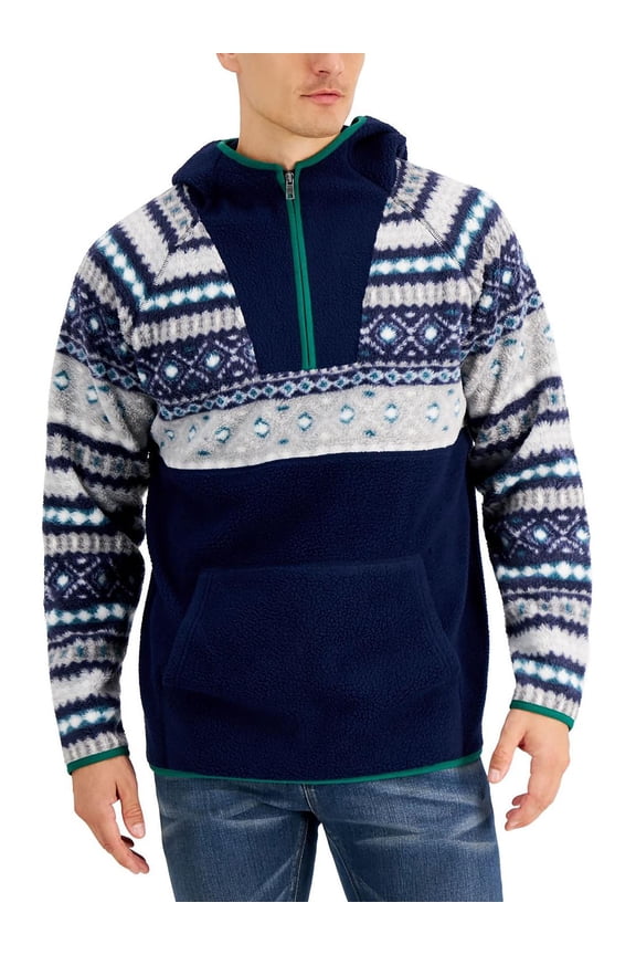 Mens Cottage Core Soft Pullover Anorak Jacket