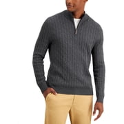 Club Room Mens Cotton 1/4-Zip Pullover Sweater