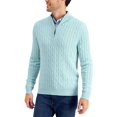 thumbnail image 1 of Club Room Mens Cotton 1/4-Zip Pullover Sweater, 1 of 1