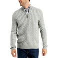 thumbnail image 1 of Club Room Mens Cotton 1/4-Zip Pullover Sweater, 1 of 1
