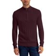 thumbnail image 1 of Club Room Mens Cotton 1/4-Zip Pullover Sweater, 1 of 1