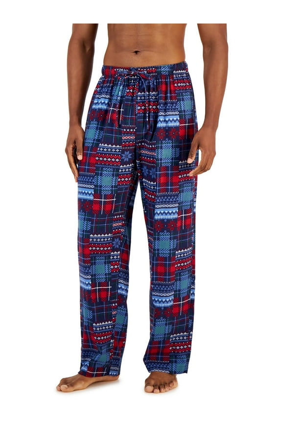 Mens Cotton Plaid Sleep Pant