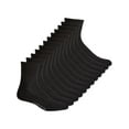 thumbnail image 1 of Club Room Men's Quarter 12 pack Socks Black Size 10-13, 1 of 3