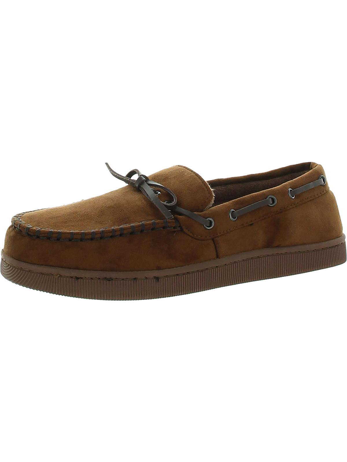 Club Room Men’s Slippers size XL Club Room Mens Bomber Moccasin Slippers,, Red, M - Bed Bath  main image 4