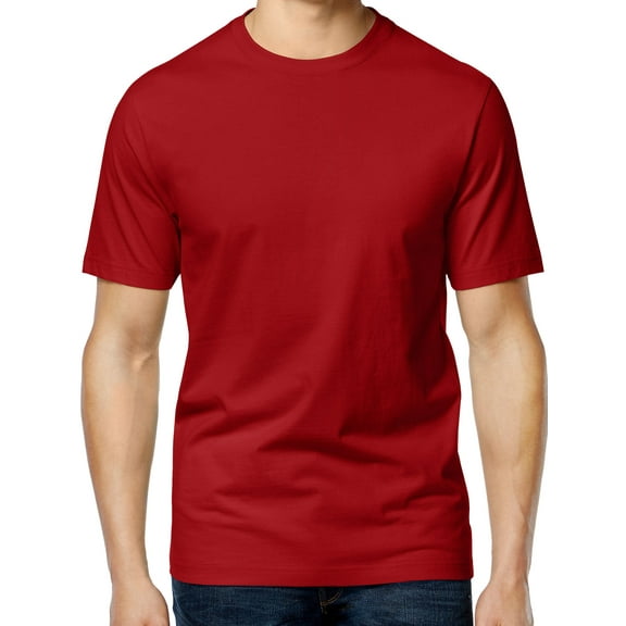 Club Room Mens Crew Neck T-Shirt Red XL