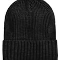 thumbnail image 1 of Club Room Mens Cuff Beanie Hat, Black, One Size, 1 of 1