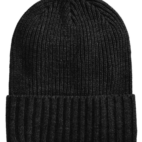 Club Room Mens Cuff Beanie Hat, Black, One Size