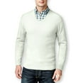 thumbnail image 1 of Club Room Mens Diamond Knit V-Neck Pullover Sweater, Beige, XX-Large, 1 of 2