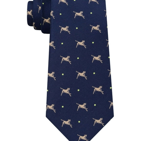 Club Room Mens Doggy Play Self-tied Necktie, Blue, One Size